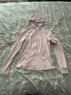 Lululemon Hooded Define Jacket Nulu Size 12 Meadowsweet Pink